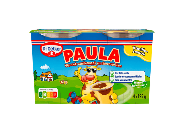 Dr. Oetker Paula vanillevla met chocoladevlekken