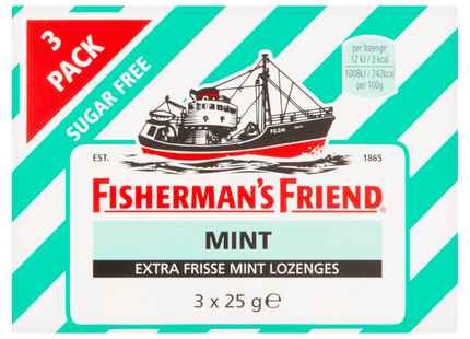 Fisherman's Friends Mint suikervrij 3 pack