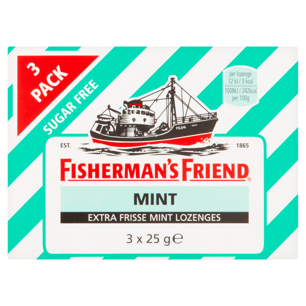 Fisherman's Friends Mint sugar-free 3 pack