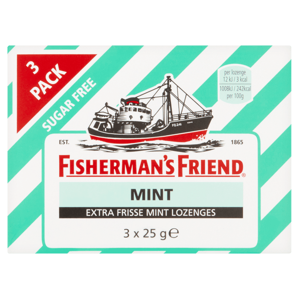 Fisherman's Friends Mint sugar-free 3 pack