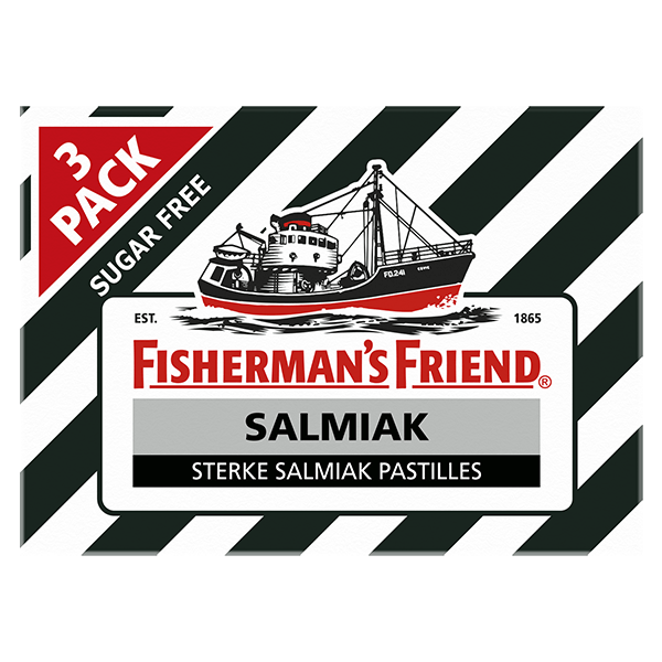 Fisherman's Friends Salmiak suikervrij 3 pack