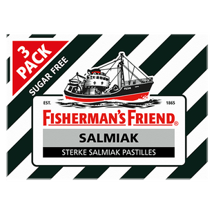 Fisherman's Friends Salmiak ohne Zucker, 3er-Pack