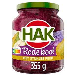 Hak Rode kool met stukjes peer