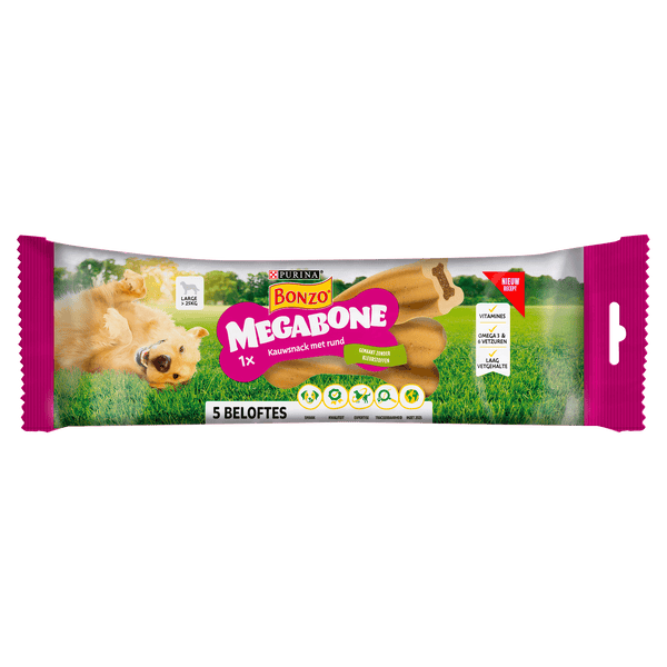 Bonzo Megabone hondensnacks kauwstaaf groot