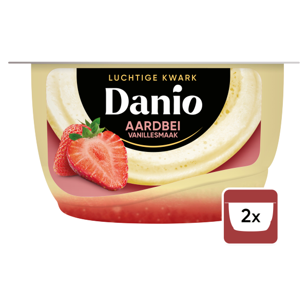 Danio Luchtige Kwark Aardbei Vanille