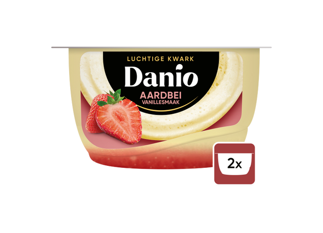 Danio Luchtige Kwark Aardbei Vanille