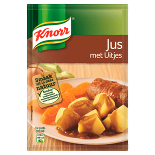 Knorr Soße mit Zwiebeln mischen