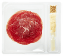 Carpaccio cheese pine nut dressing