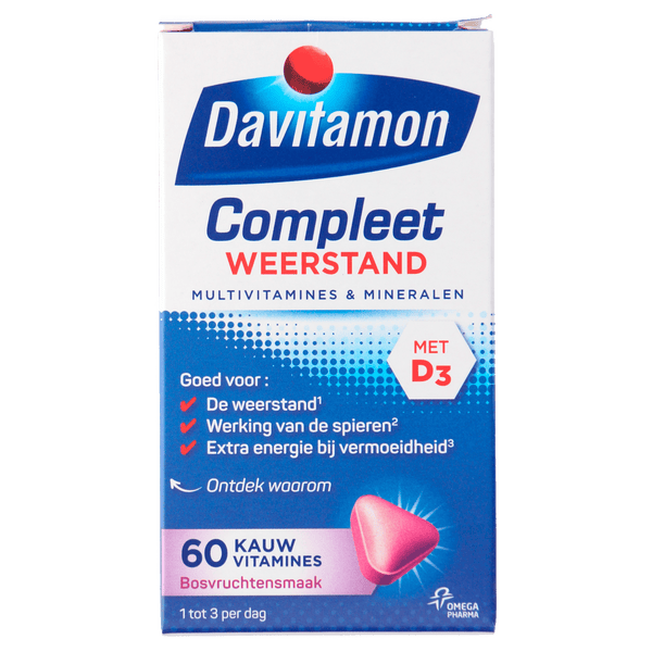 Davitamon Vitamine Compleet kauwtablet bosvrucht