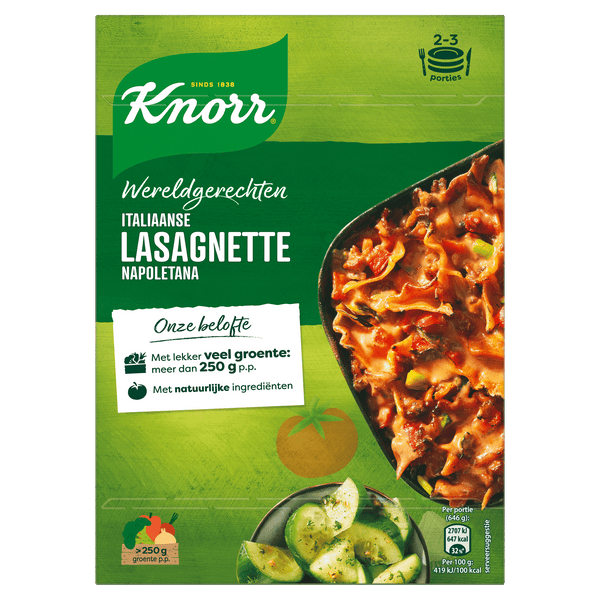 Knorr Weltgericht Lasagnette neapolitanisch