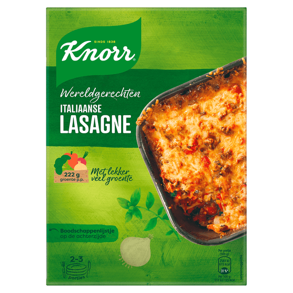 Knorr Wereldgerecht Lasagne bolognese