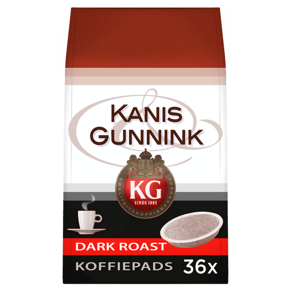 Kanis & Gunnink Kaffeepads, dunkel geröstet
