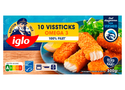 Iglo Vissticks Omega3 10 stuks