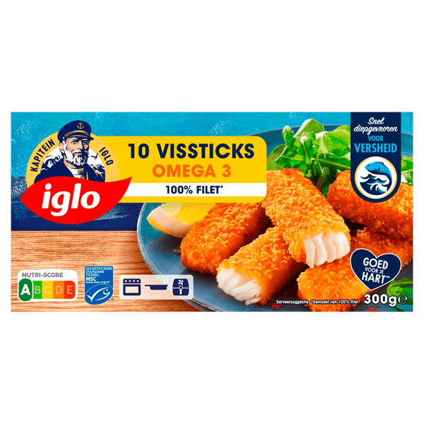 Iglo Fish Sticks Omega3 10 pieces