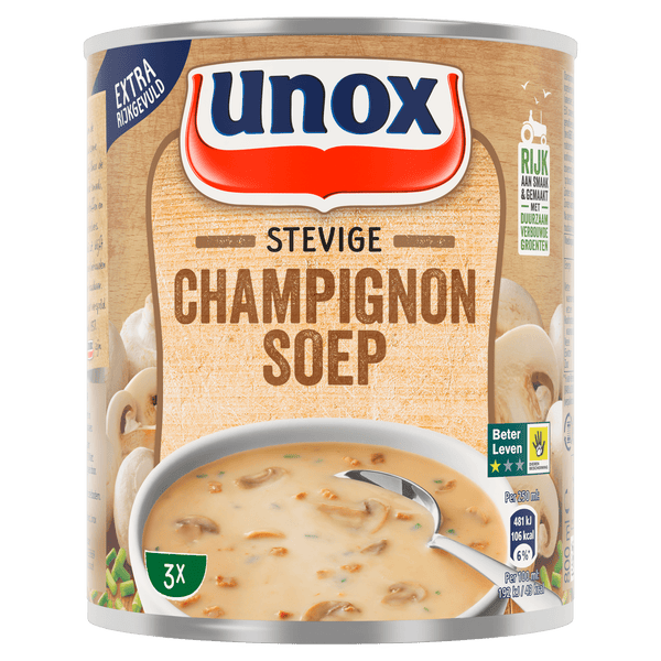Unox Suppe in der Dose Champignoncremesuppe
