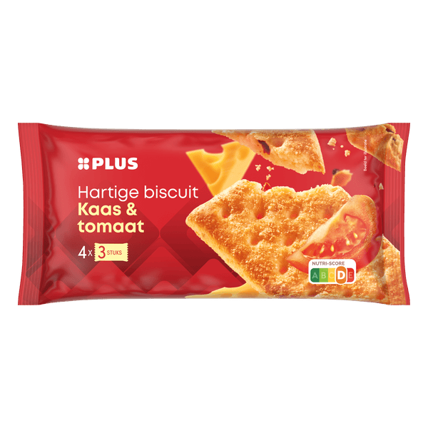 Savory biscuits cheese-tomato