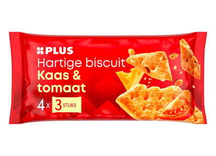 Hartige biscuits kaas-tomaat