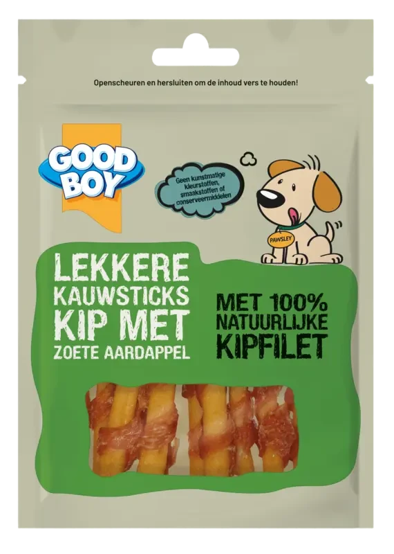 Good boy Lekkere kauwsticks kip + zoete aardappel