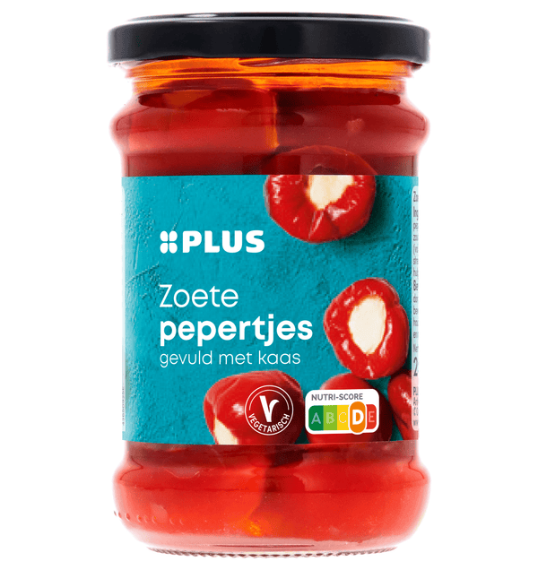 Sweet peppers filled with cheese