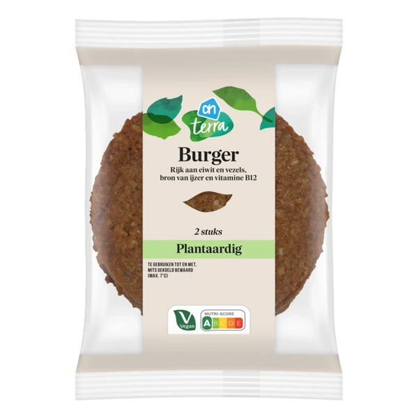 Terra Plantaardige burger 2 stuks