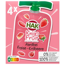 Hak Knijpfruit aardbei 0% 4-pack