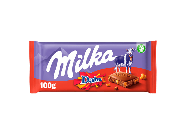 Milka Chocoladereep Daim