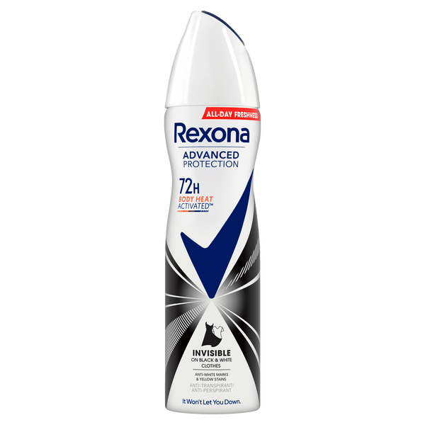 Rexona Women deodorant spray invisible Black & White