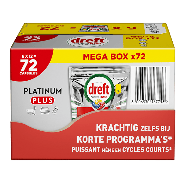 Dreft Platinum  vaatwascapsules citroen