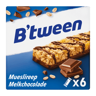 B'tween Mueslireep Melkchocolade