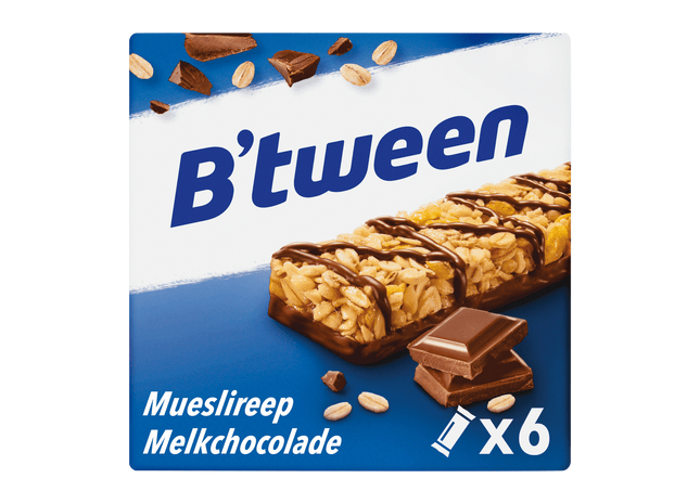 B'tween Mueslireep Melkchocolade