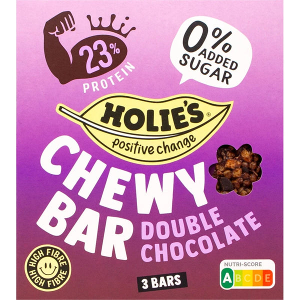 Holie's Chewy Riegel mit doppelter Schokolade