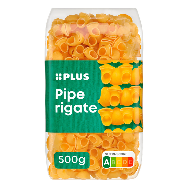Ridged pipe pasta