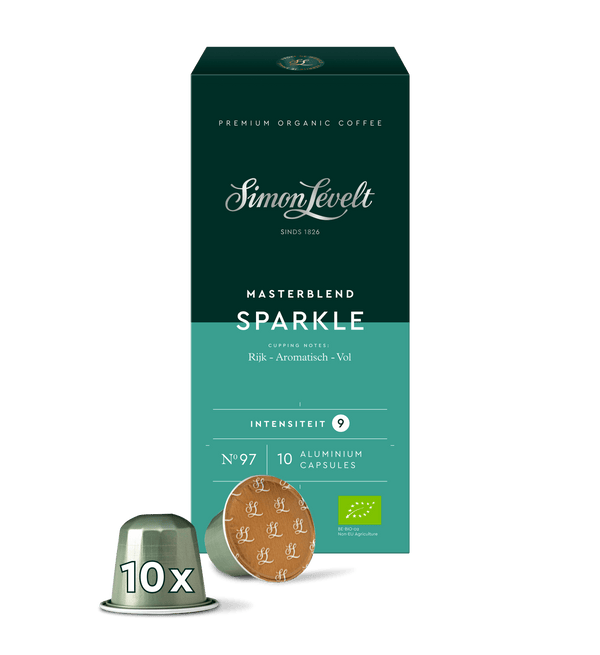 Simon Lévelt Sparkle organic coffee capsules