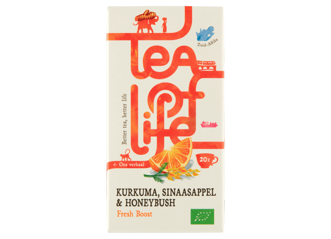 Tea of Life Fresh Boost kurkuma sinaasappel