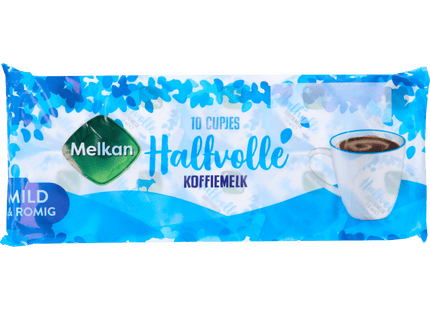 Melkan Coffee milk cups half full