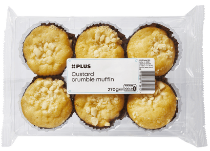 Muffins custard crumble