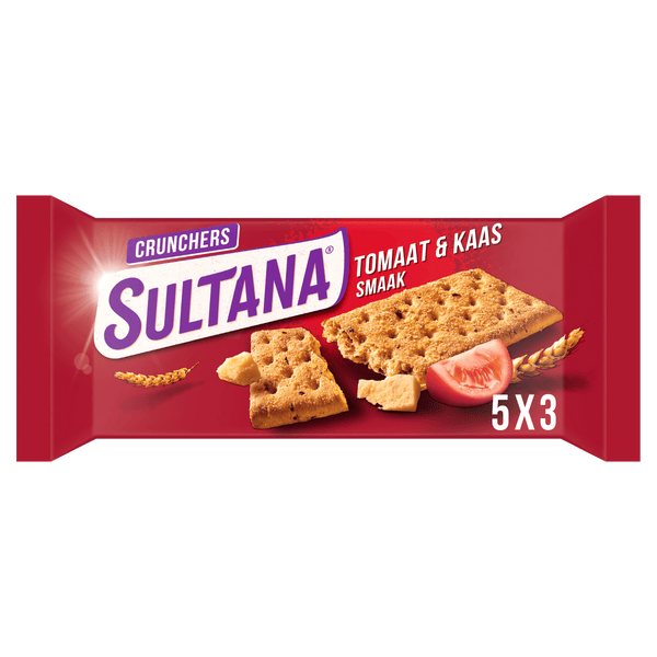 Sultana Crunchers Kaas/Tomaat