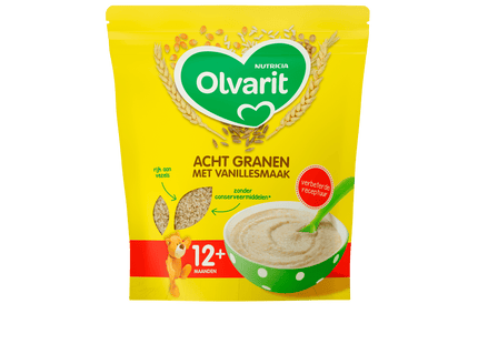 Olvarit 12+months Porridge Eight Grains Vanilla
