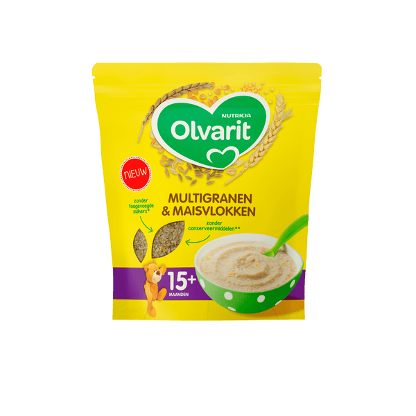 Olvarit 15+mnd Pap Multigranen & Maisvlokken