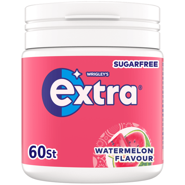 Extra Watermelon kauwgom suikervrij pot