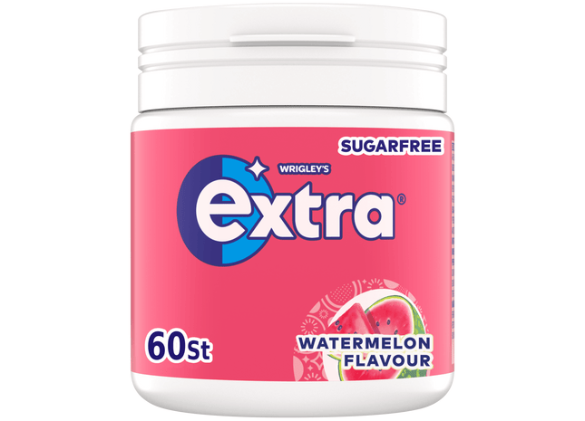 Extra Watermelon kauwgom suikervrij pot