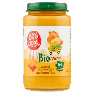 Bonbebe Bio M0616 wortel doperwtjes aardappel