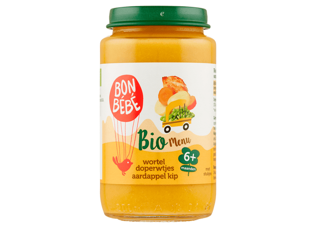Bonbebe Bio M0616 wortel doperwtjes aardappel
