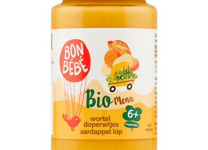 Bonbebe Bio M0616 wortel doperwtjes aardappel