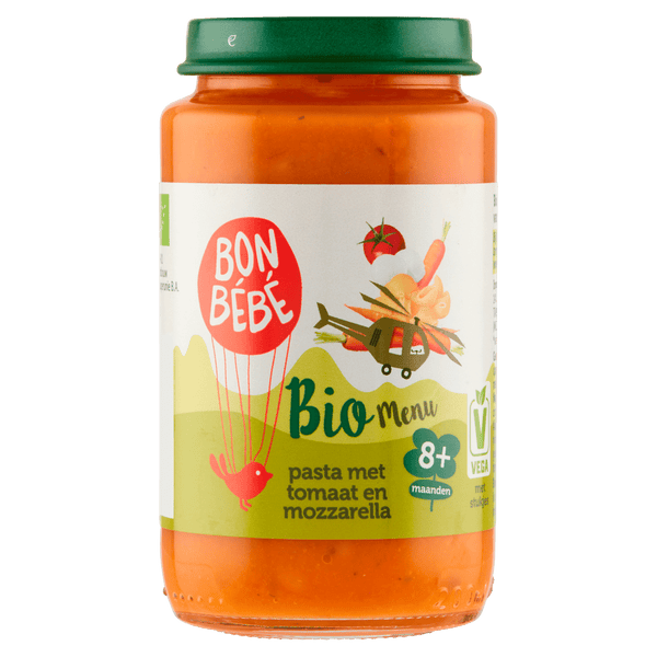 Bonbebe Bio M0812 pasta met tomaat mozzarella