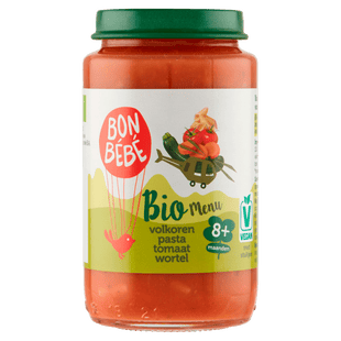 Bonbebe Bio M0811 volkoren pasta tomaat wortel