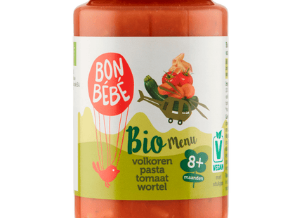 Bonbebe Bio M0811 whole wheat pasta tomato carrot