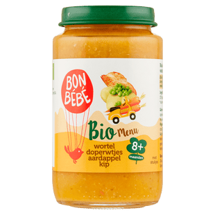 Bonbebe Bio M0816 wortel doperwtjes aardappel