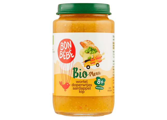 Bonbebe Bio M0816 wortel doperwtjes aardappel