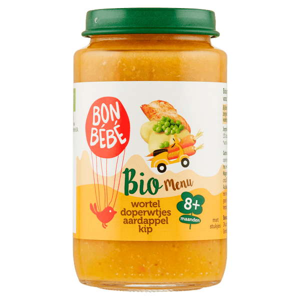 Bonbebe Bio M0816 wortel doperwtjes aardappel